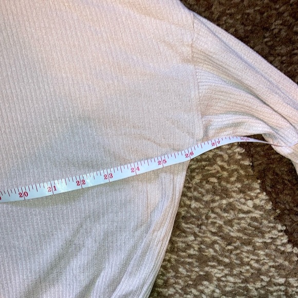 Ardene Pink Long Sleeve Crop Shirt - Picture 8 of 11